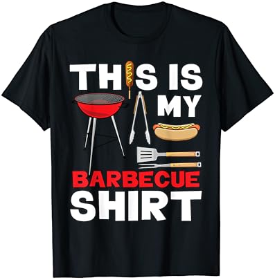 4th of July Shirt This Is My Barbecue Dad BBQ Expert Grill T-Shirt