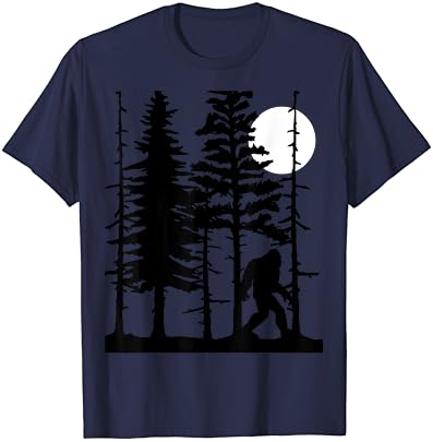Bigfoot Hiding in Forest for Sasquatch Believers T-Shirt