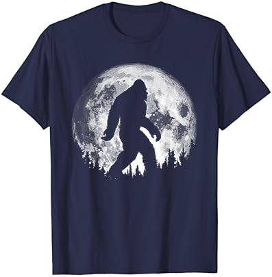Bigfoot Night Stroll! Cool Full Moon & Trees Sasquatch T-Shirt